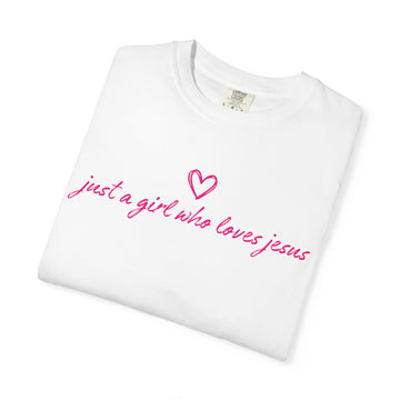Just a Girl Who Loves Jesus Pink